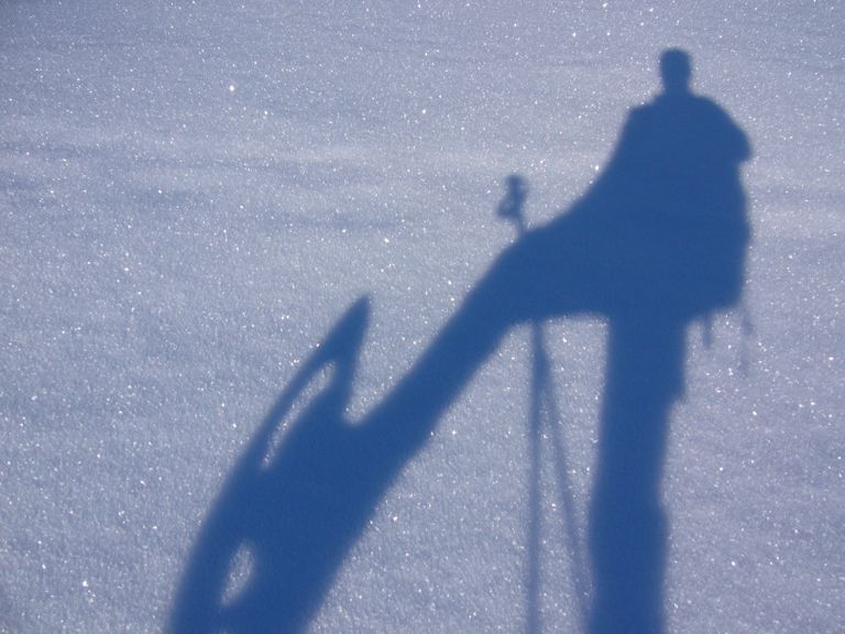 Raquette  neige dans le Sancy